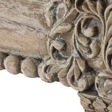 Console bois sculpté 182x46x85 naturel