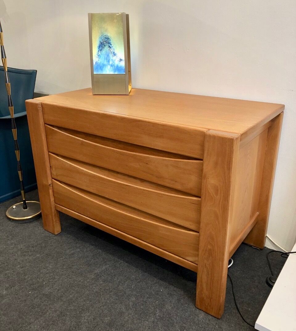 Chest of drawers in elm,1970