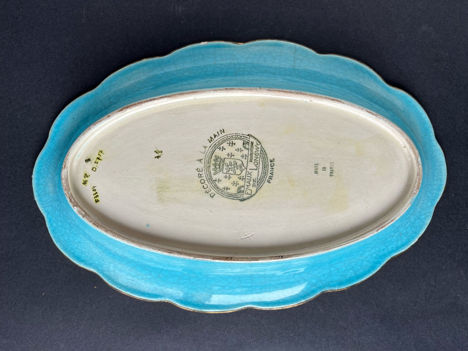 Basket or Banette in Longwy enamels