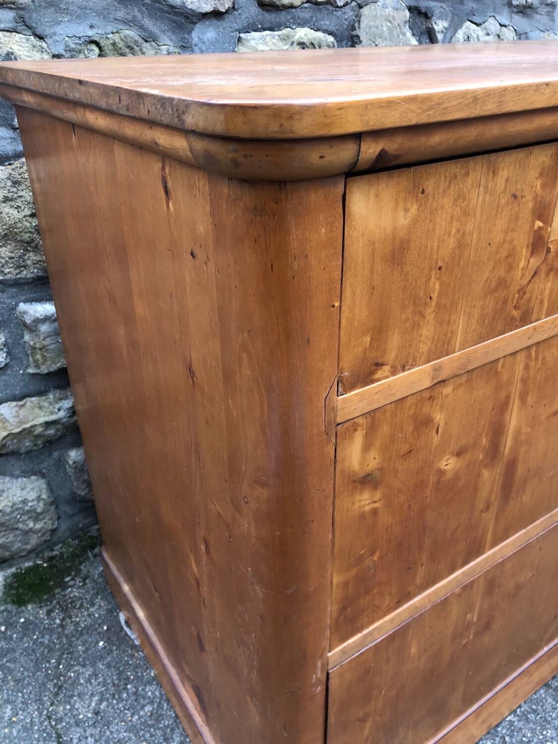 Vintage solid wood chest of drawers