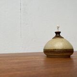 Mid-century Danish studio ceramic oil lamp by Bjergard, 1960s.