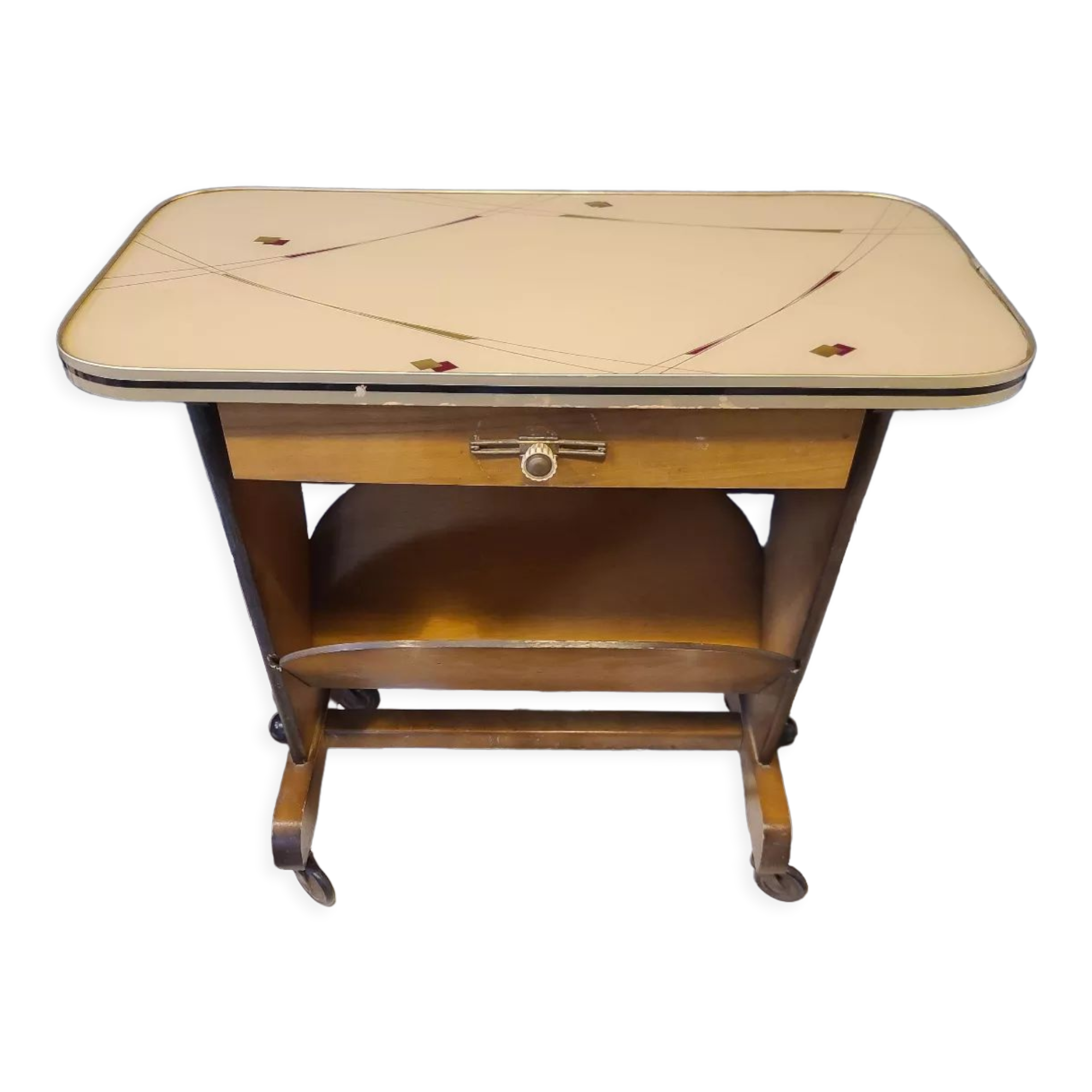 Magazine holder side table