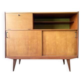 Vintage sideboard stamped FNA (National Federation of Furniture) in oak, 50s