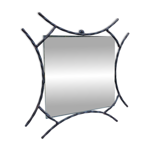 Ancien miroir fer forgé