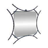 Old wrought iron mirror