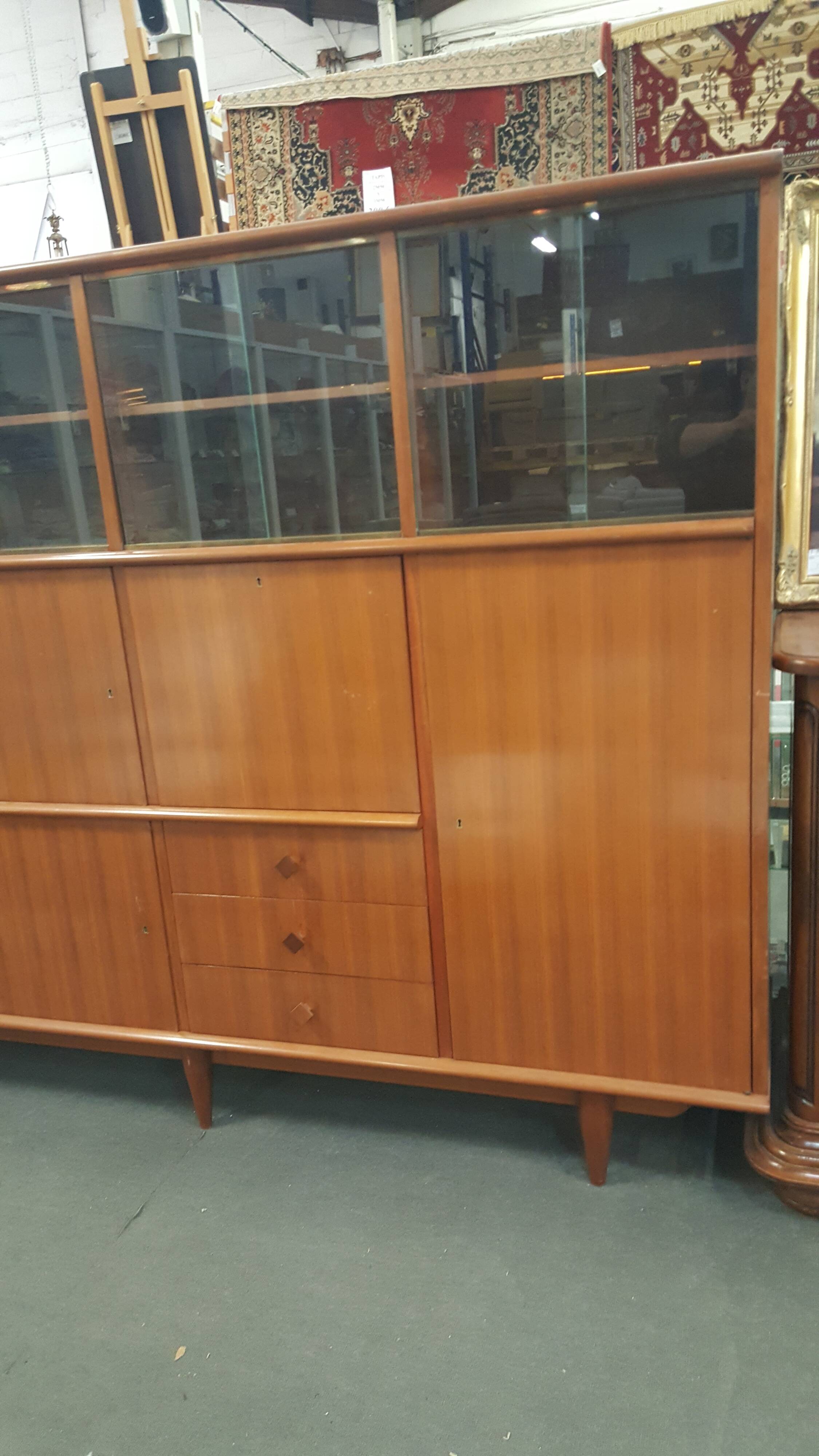 Libary by Gaston Poisson around 1950 teak