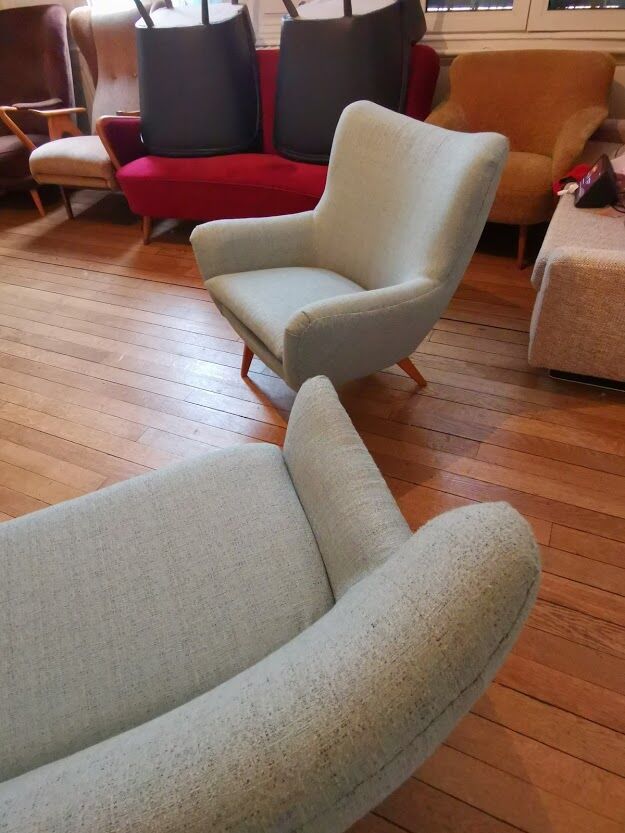 Rare 50s Swedish salon Restored for its rental in the film "Little Nicolas ,2021"