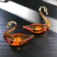 Duo of swan trinket bowl