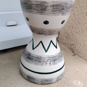 Vintage ceramic diabolo vase from the 60s