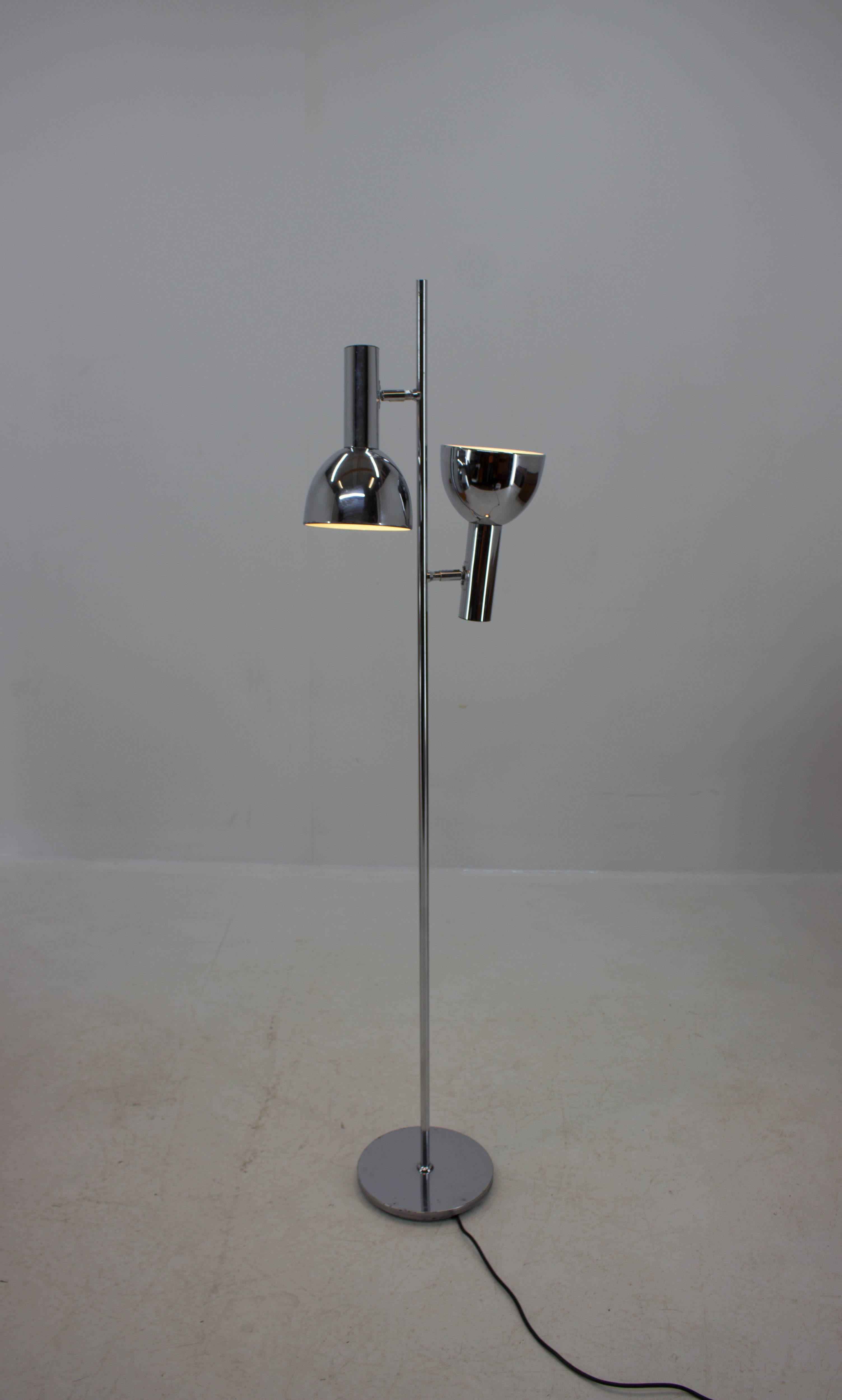 Floor lamp with two shades, Germany, 1970s