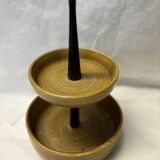 Servant in stoneware and teak