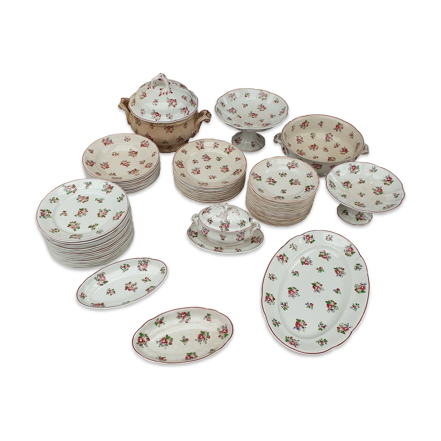 PLATES AND DISHES EARTHENWARE FF PEXONNE