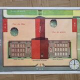 Pedagogical school poster frame