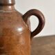 Vintage brown stoneware bottle – Large handled jug