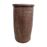 Pot en grès vernissé brun