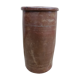 Brown glazed stoneware pot