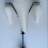 Vintage milk glass pastel color hanging lamp