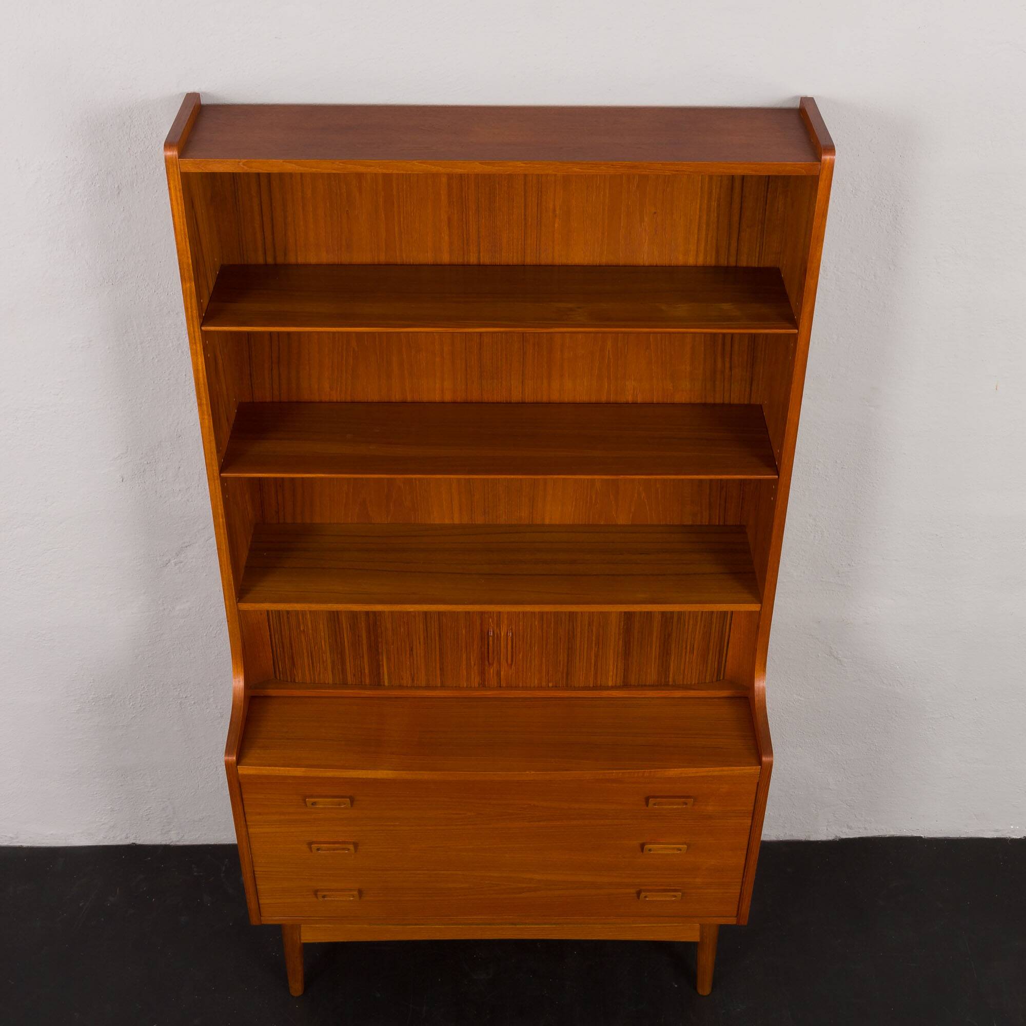 Johannes Sorth Nexo bookcase with secretaire, Denmark 1960s