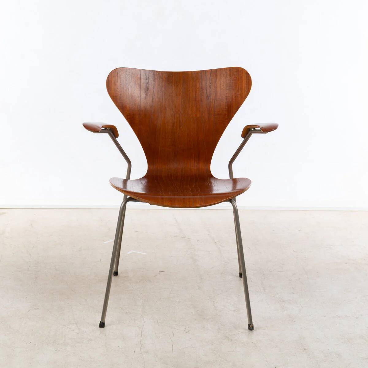 1950s Arne Jacobsen Armchair Teak, by Fritz Hansen