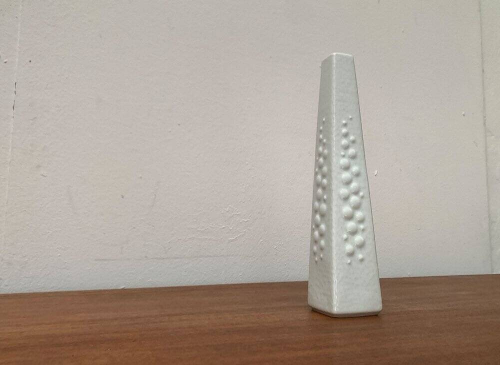 Vintage white porcelain vase from KPM Royal Porcelain, 1970s.