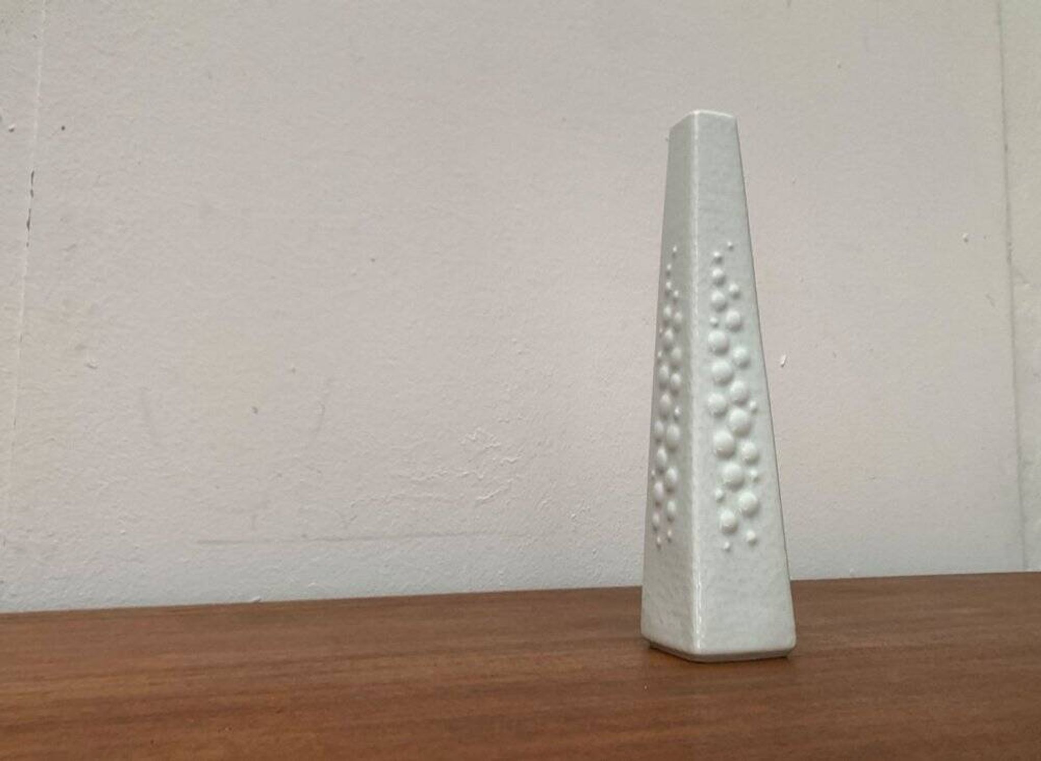 Vintage white porcelain vase from KPM Royal Porcelain, 1970s.