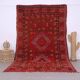 Red Vintage Moroccan Rug 192 x 321 cm - Berber Wool Rug - Handmade Rug Boho