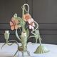 Ancien lustre fleuri italien