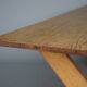 Rustic farmhouse wooden dining table in X. 1940s.