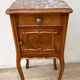 Nightstand Antique Wood and MARBLE