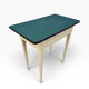 Table d’appoint Formica bleu des années 50 France