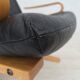 1970s, Norwegian design, armchair model "Kengu", leather, bent wood.