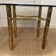 Dining table, fake golden bamboo, 1970s