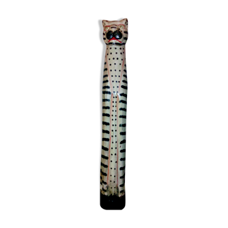 Sculture léopard bois type asiatique ancienne