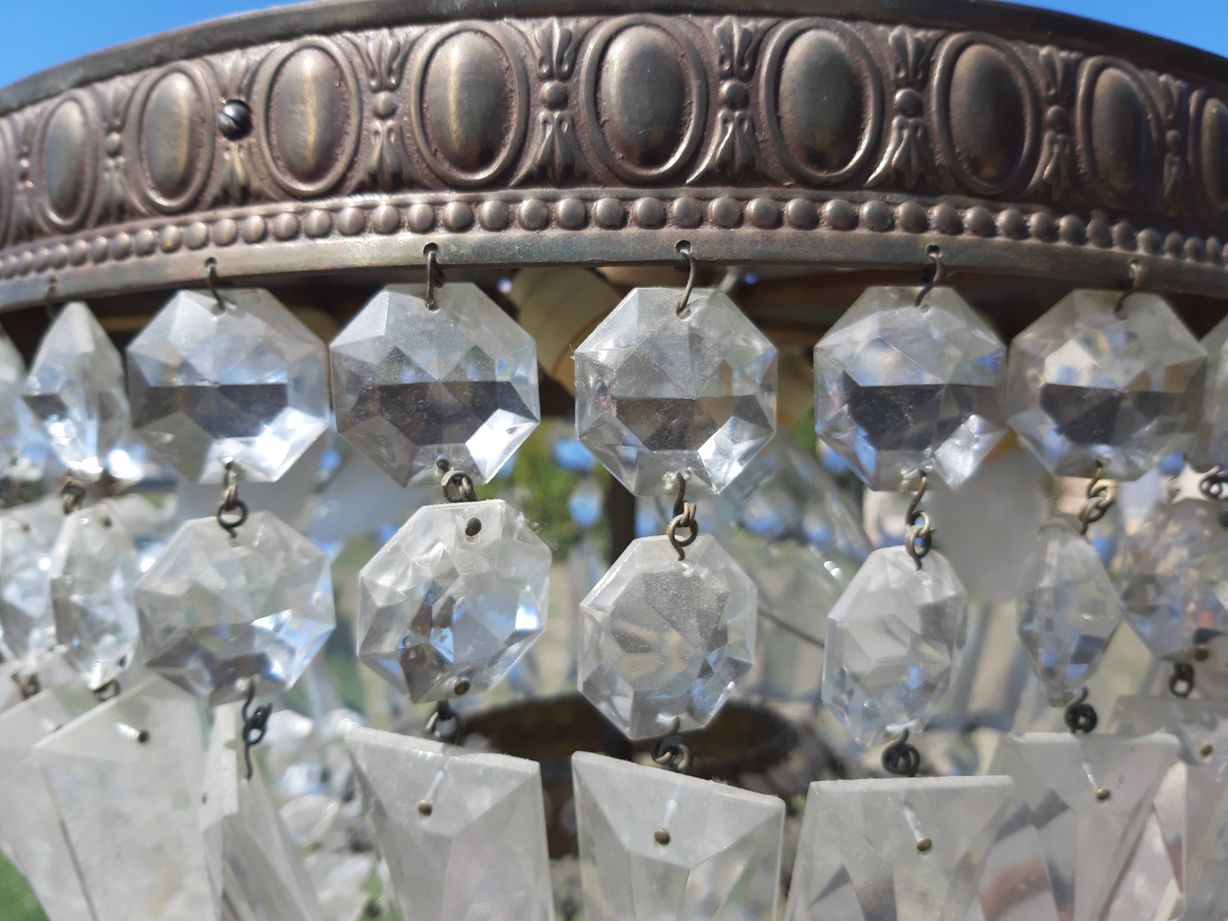 Murano style pampilles chendelier 19th