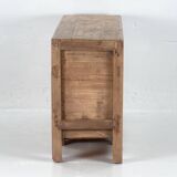 Ancien buffet en bois de pin à trois portes (vers 1920)