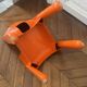 Vintage 1970 Joe Colombo 860 861 Kartell chair bright orange