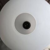 Scandinavian style pendant light in teak and opaline Louis Kalf