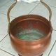 Copper flowerpot