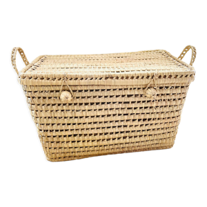 malle en osier 60 cm