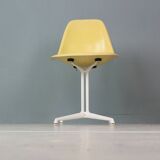 Charles & Ray Eames "La Fonda" Light Yellow Fiberglass Chairs Herman Miller