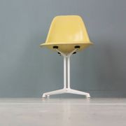 Charles & Ray Eames "La Fonda" Light Yellow Fiberglass Chairs Herman Miller