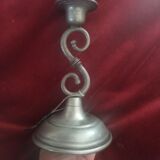 J. Goardere pewter candle holder
