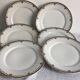 6 flat plates, Porcelaine de Limoges, WG et Cie