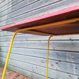 Set of 4 chairs and a vintage table, 70s