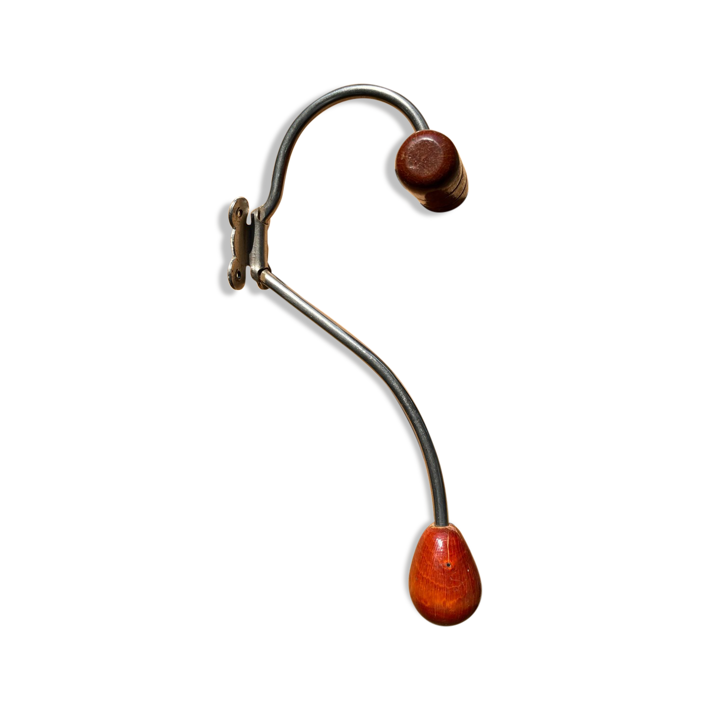 Vintage wood and metal hook