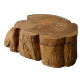 Monoxyl wooden box, artisanal work