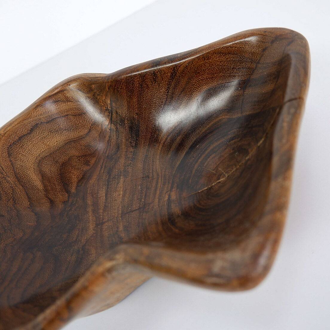 Brutalist Wood bowl - 1980s