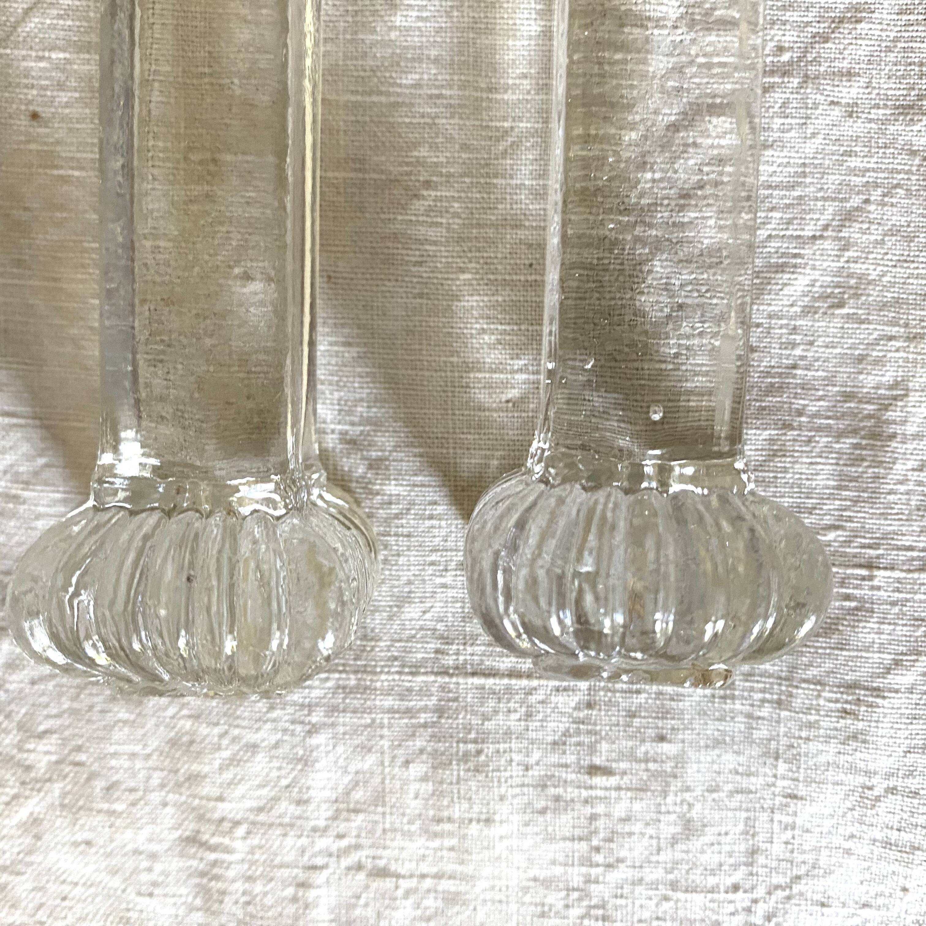 Antique glass knife holder