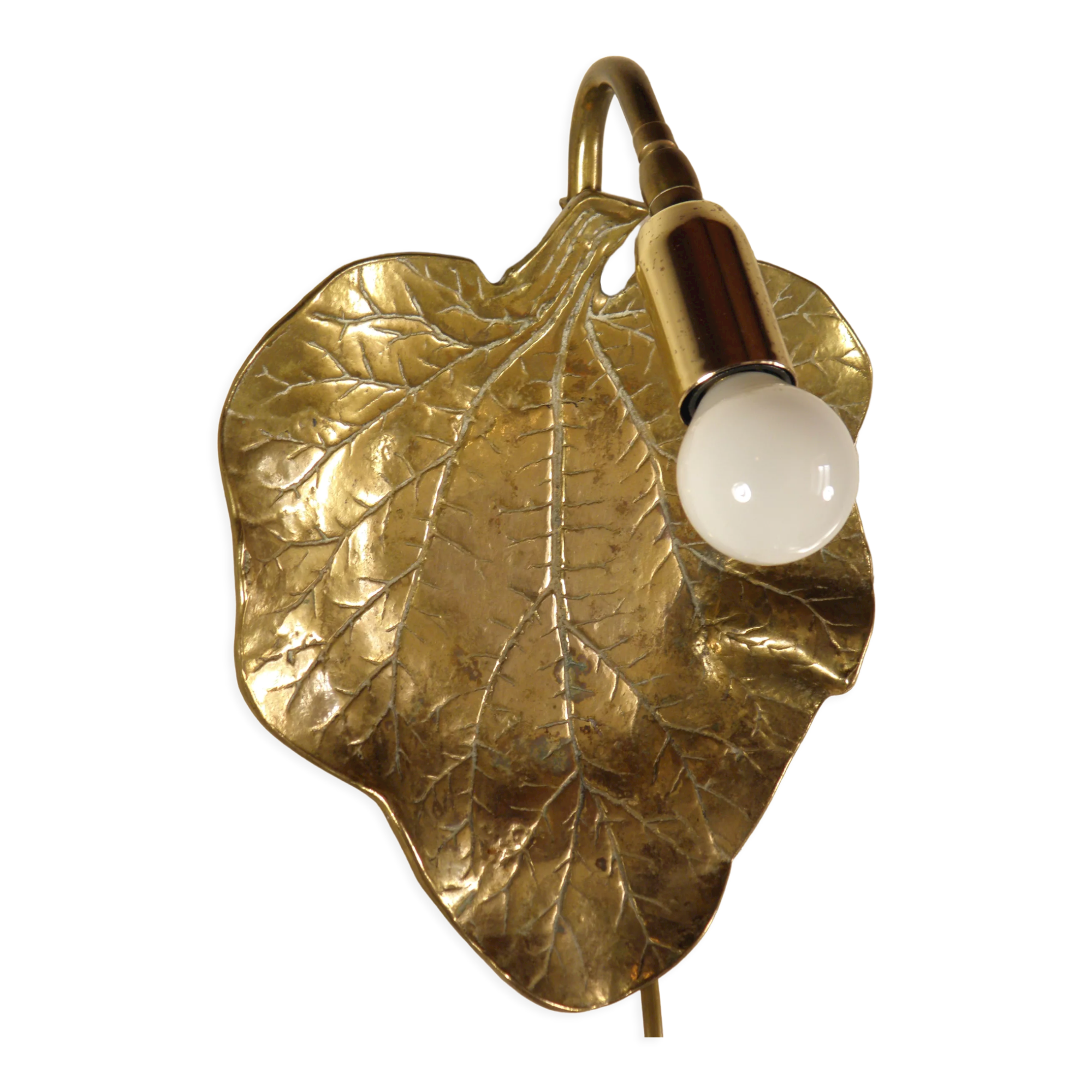 Brass "sheet" wall lamp