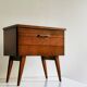 Vintage side table with compass legs